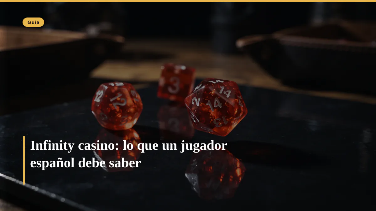 Infinity casino: lo que un jugador español debe saber