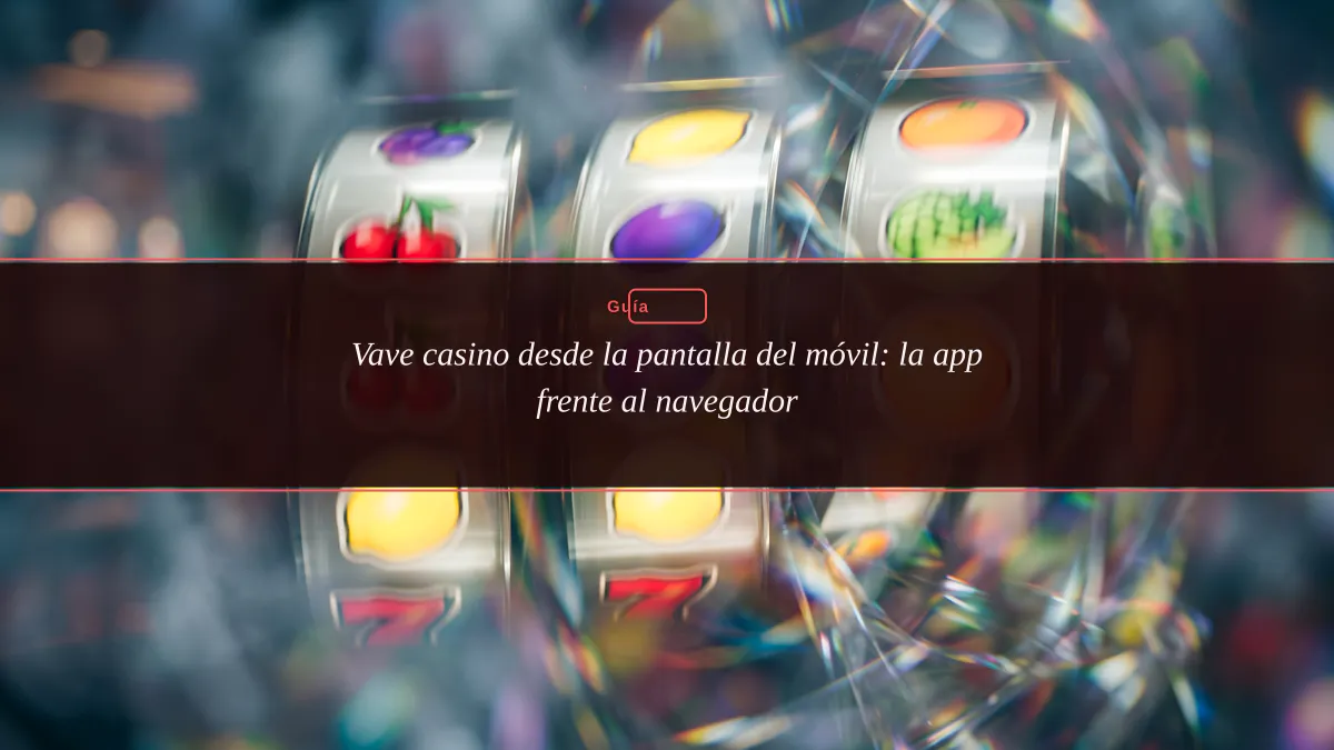 Vave casino desde la pantalla del móvil: la app frente al navegador