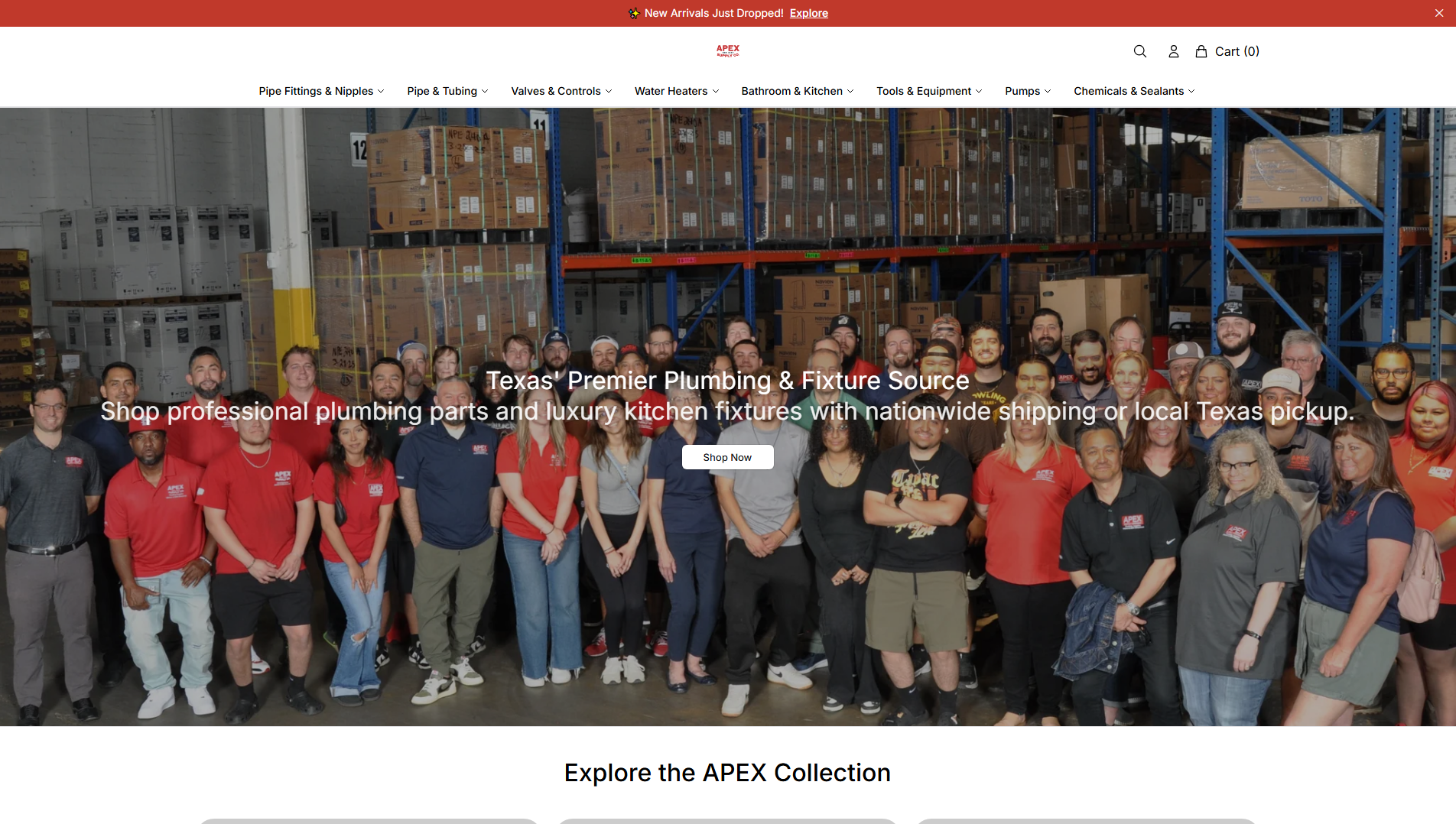 Stored capture of apexsupplycoware.shop