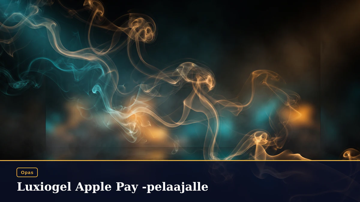 Luxiogel Apple Pay -pelaajalle