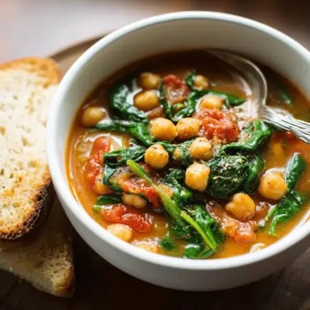 Easy Spanish Chickpea Spinach Stew – A Flavorful One-Pot Dinner