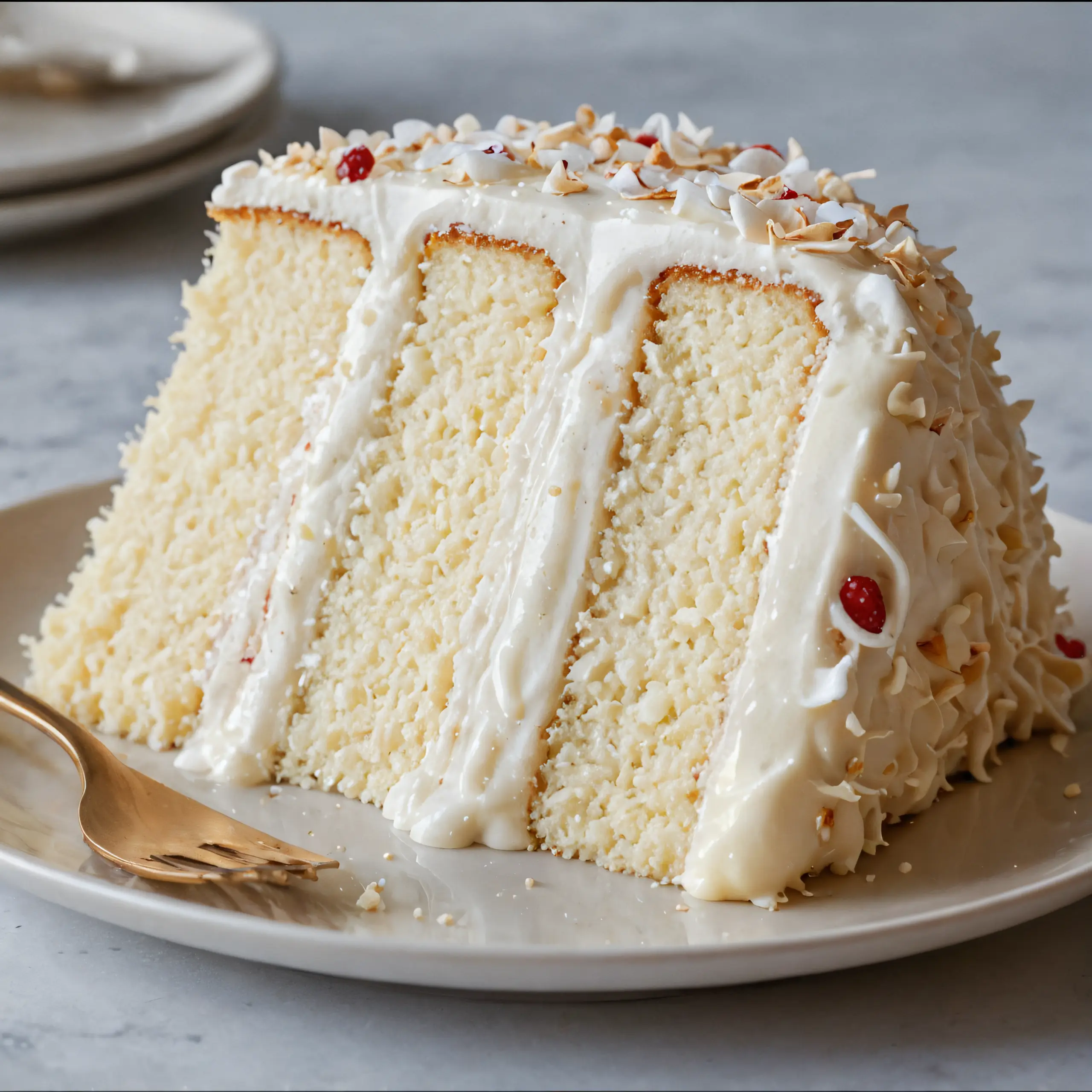 Coconut Raffaello Layer Cake Recipe