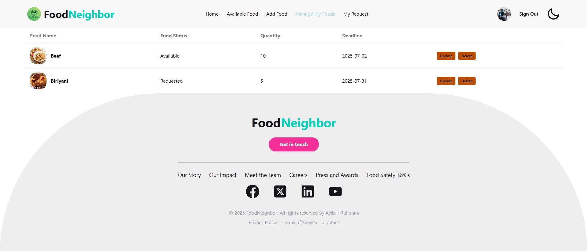 FoodNeighbor screenshot 8