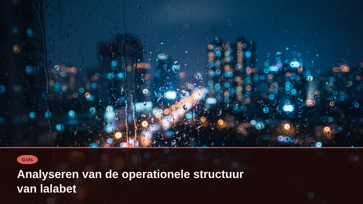 Analyseren van de operationele structuur van lalabet