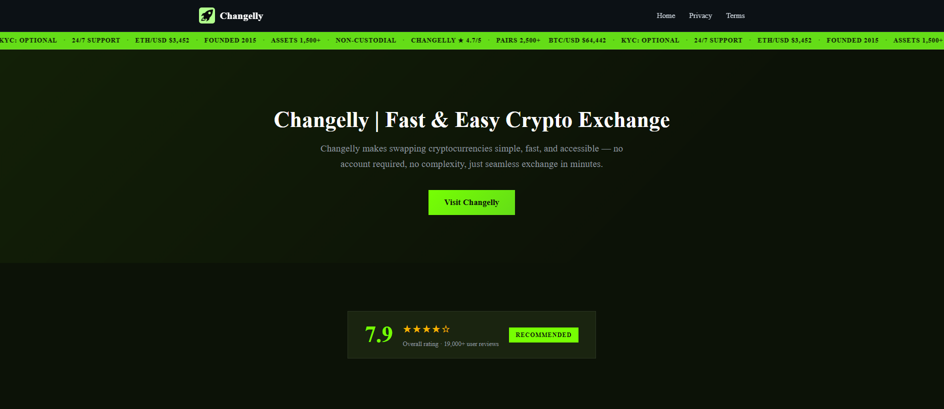 Gespeicherte Aufnahme von changelly-v2.icu