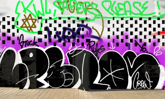 Graffiti artwork by LPBER