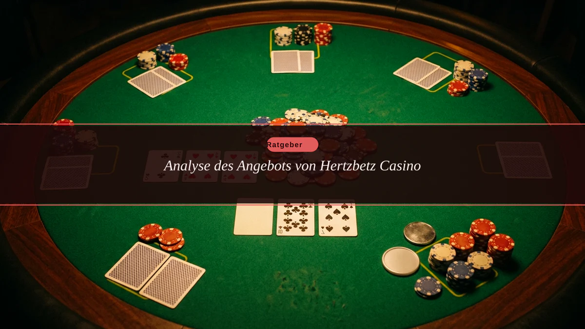 Analyse des Angebots von Hertzbetz Casino