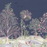 summergarden colbaltblue fullmural