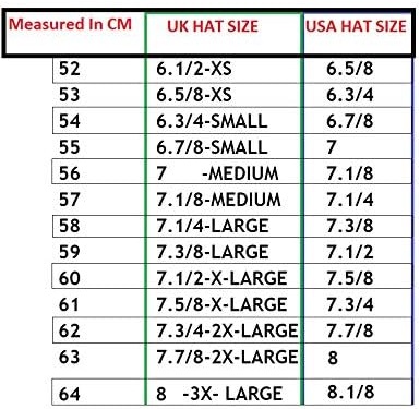 Hats-Size-Chart