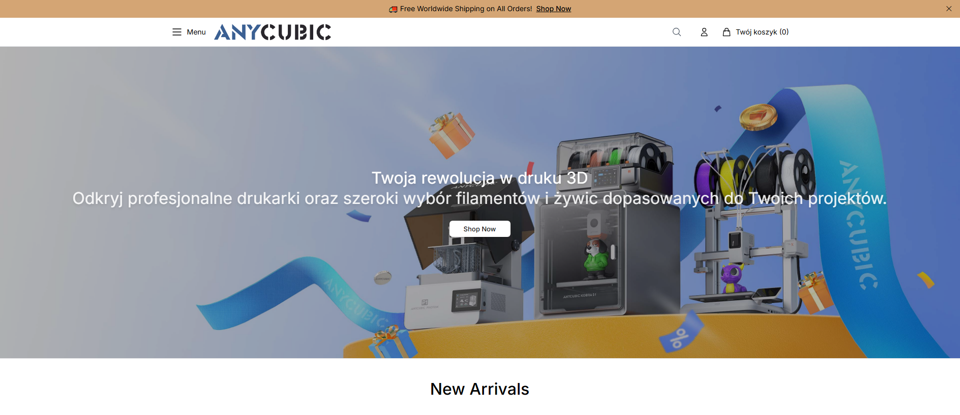 Stored capture of anycubicworld.shop