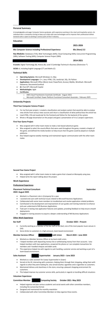 CV Redacted