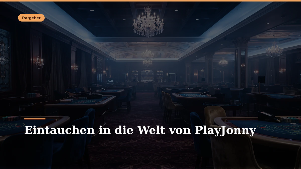 Eintauchen in die Welt von PlayJonny
