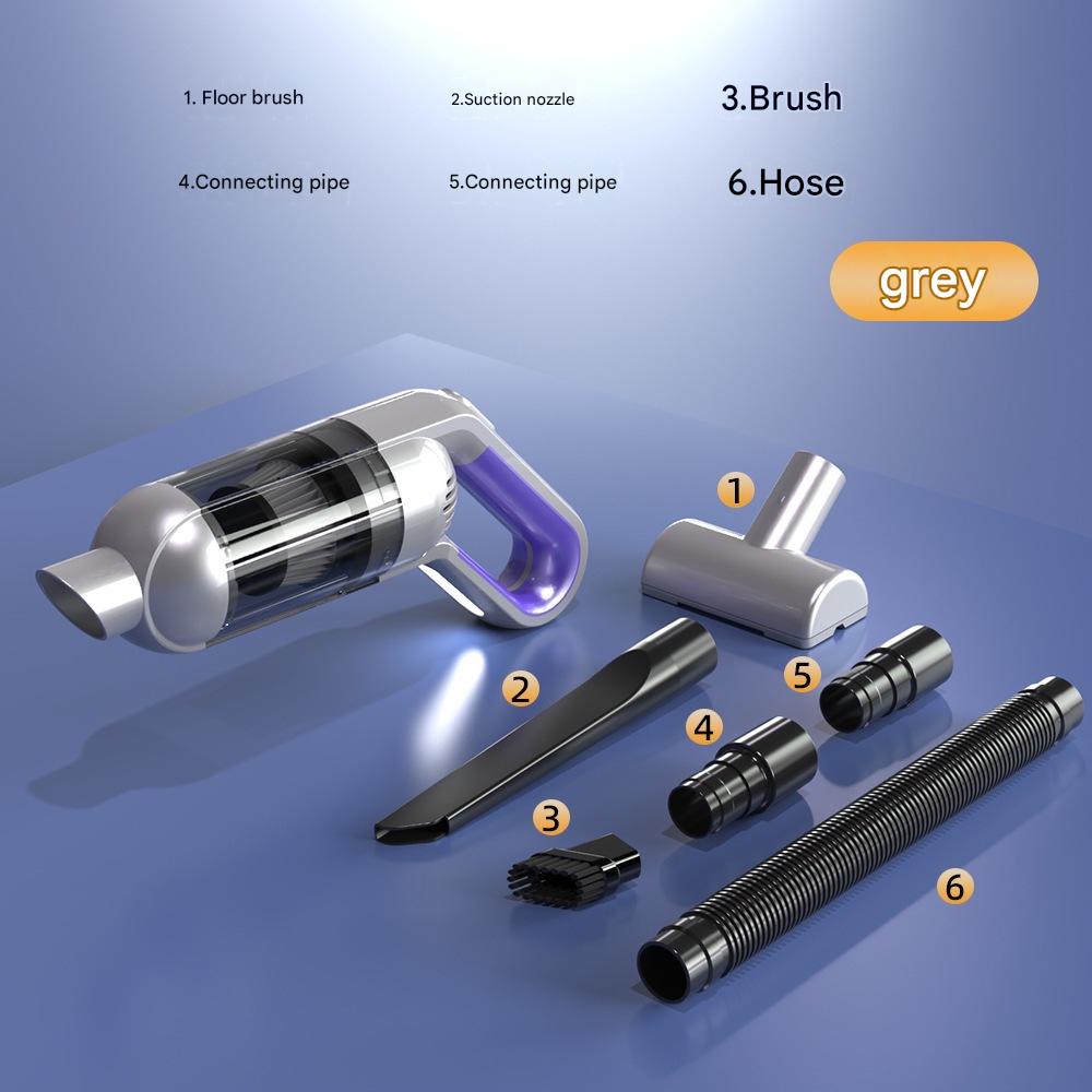 Cordless Handheld Vacuum Cleaner set - USB Rechargeable Portable Car Vacuum with Detachable Nozzle, Lightweight Dust Buster for Car Interior, Home, Office and Pet Hair