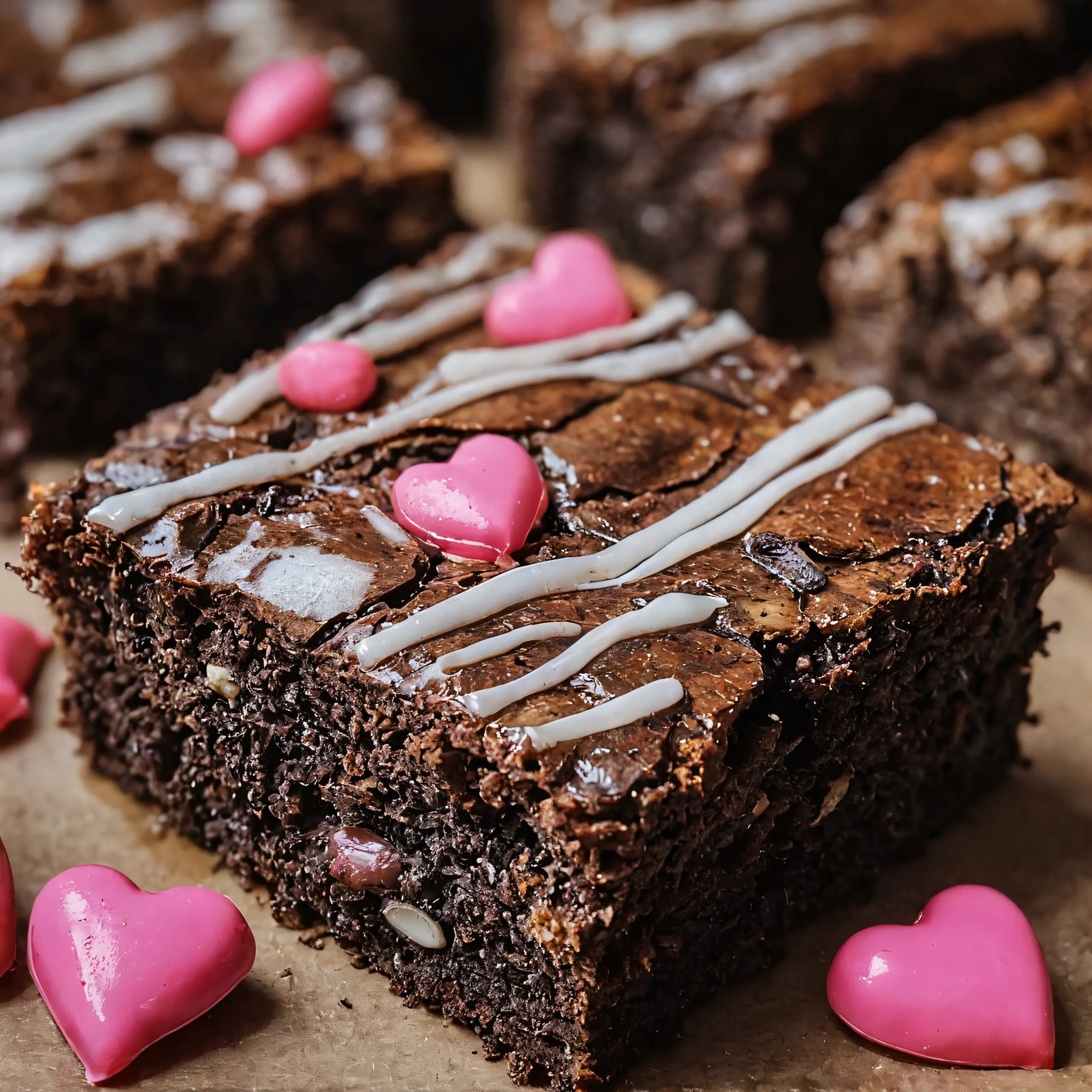 Delightful Valentine Brownies
