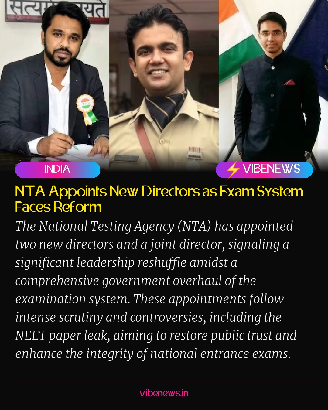 NTA Appoints New Directors as Exam System Faces Reform