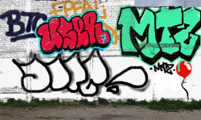 Graffiti artwork by Laste