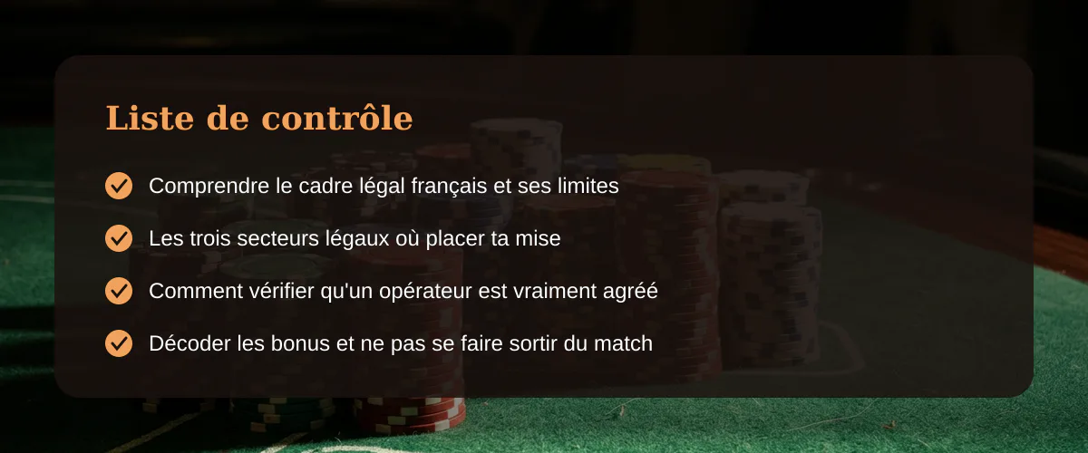 Trouver un bon casino en ligne : ce qu'un parieur français doit vraiment vérifier — Liste de contrôle