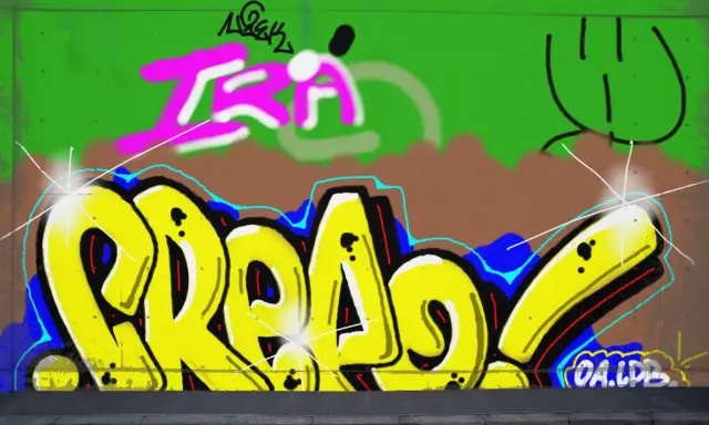 Graffiti artwork by LPBER