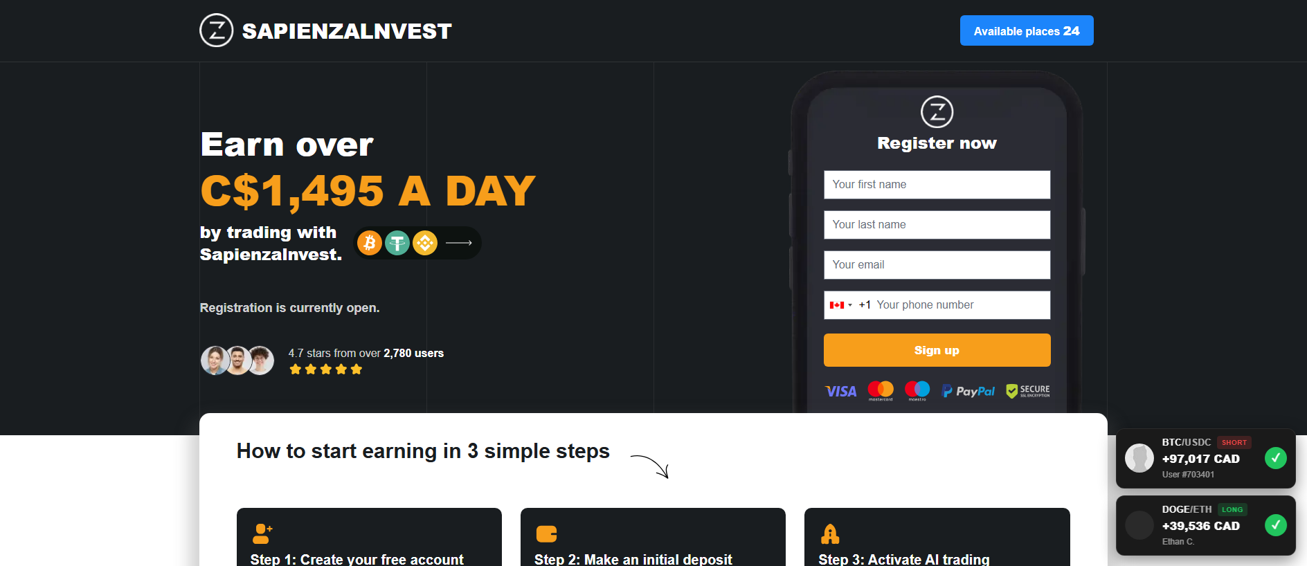 sapienzalnvest.org का सहेजा गया कैप्चर