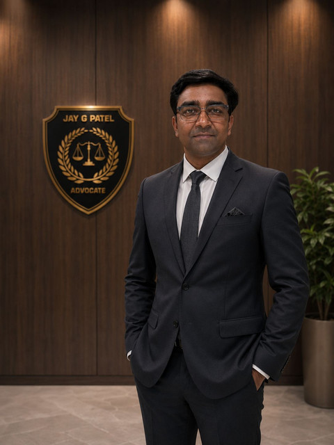 Professional portrait of Advocate Jay Patel