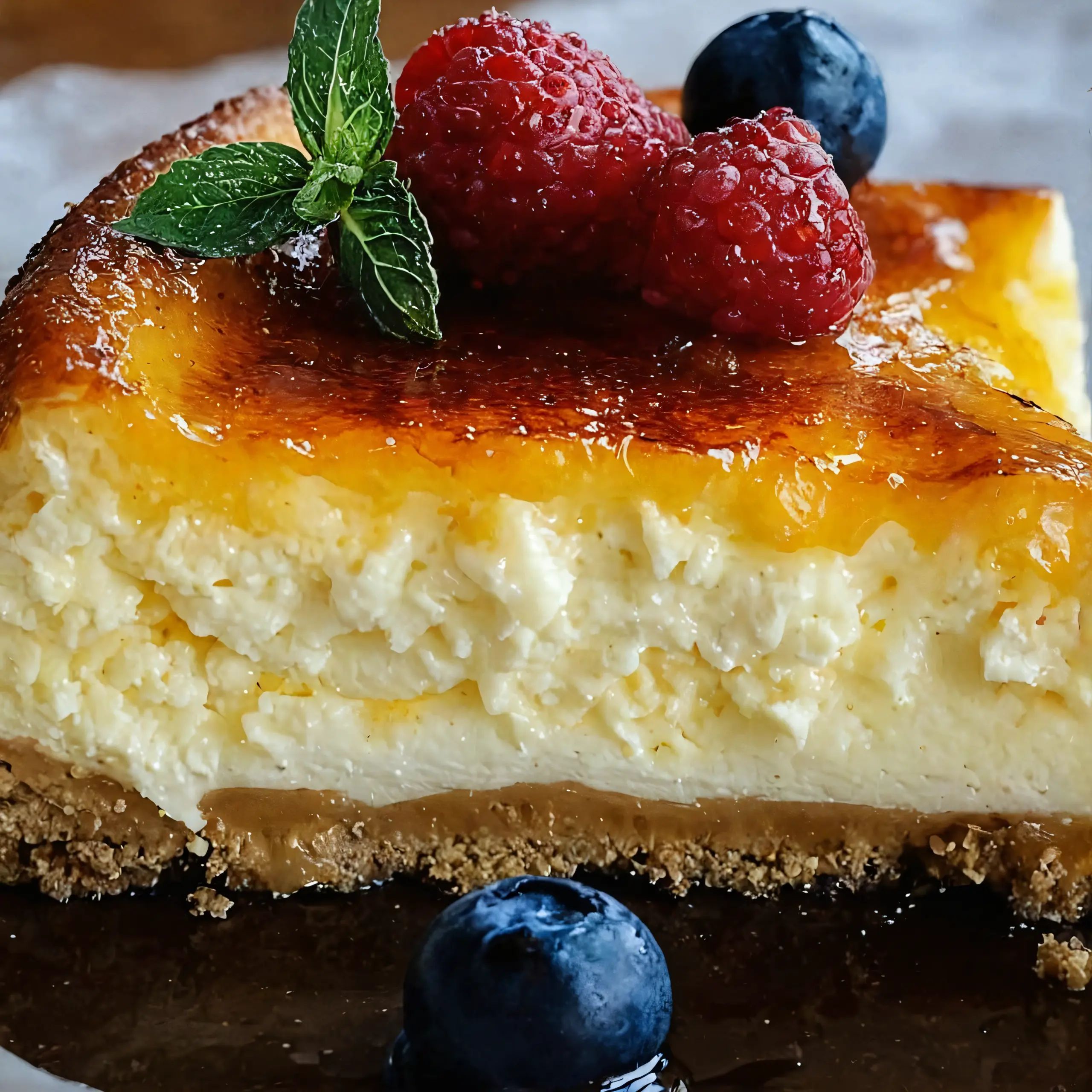 Cottage Cheese und Joghurt Eier-Cheesecake