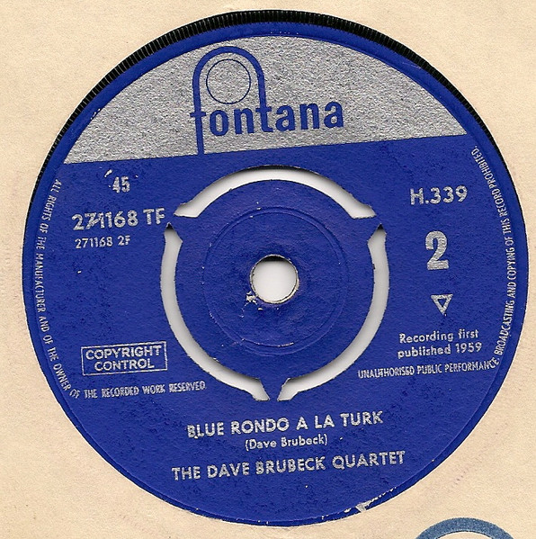The Dave Brubeck Quartet – Take Five (1961) [Vinyl, 7", Mono, 32bit/96kHz]