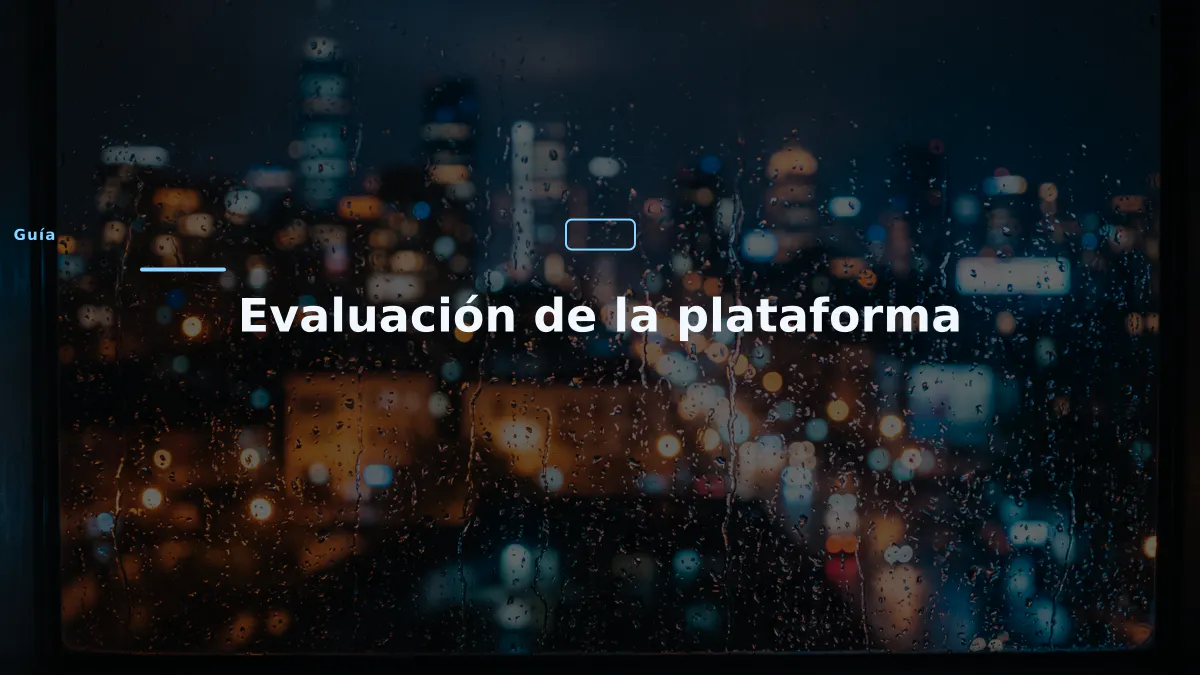 Evaluación de la plataforma