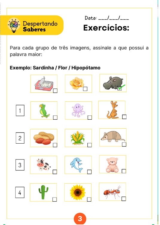Atividades de alfabetização 5