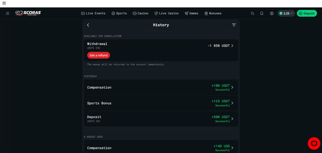 scoras withdraw