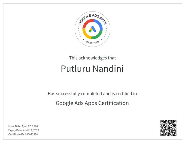 GOOGLE APP CETIFICATION