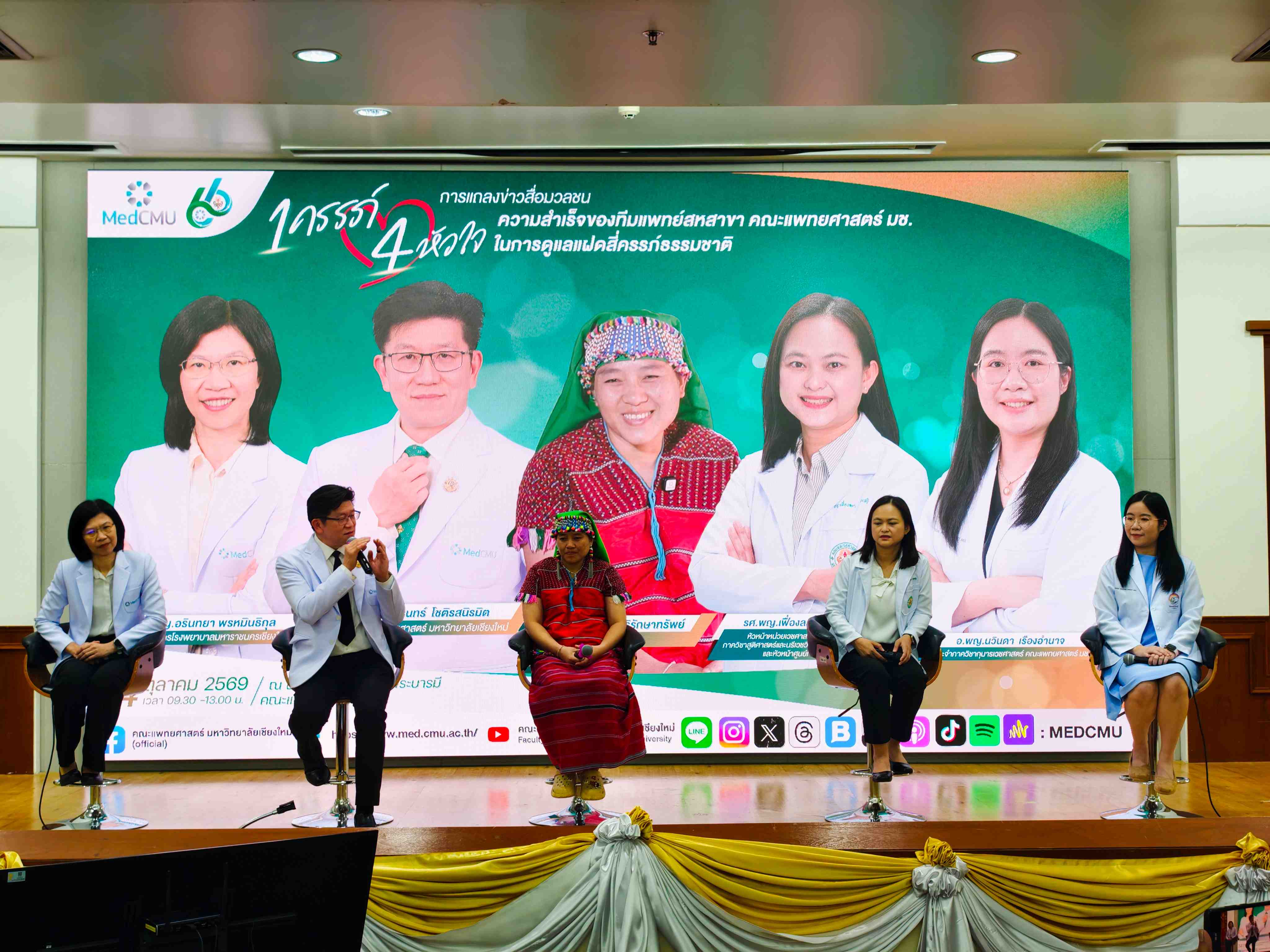 “หนึ่งครรภ์ สี่หัวใจ” ความสำเร็จทีมแพทย์สหสาชา คณะแพทยศาสตร์ มช. ดูแลครรภ์แฝดสี่จากการตั้งครรภ์ตามธรรมชาติ ความสำเร็จในการดูแลมารดาและทารกทั้ง 4 คน รูปที่ 5