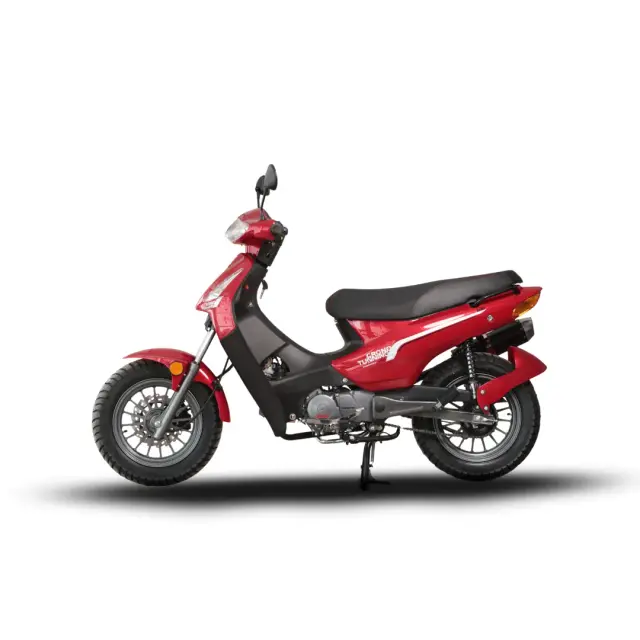 Moto Keller Crono Tunning 125 Rojo de perfil