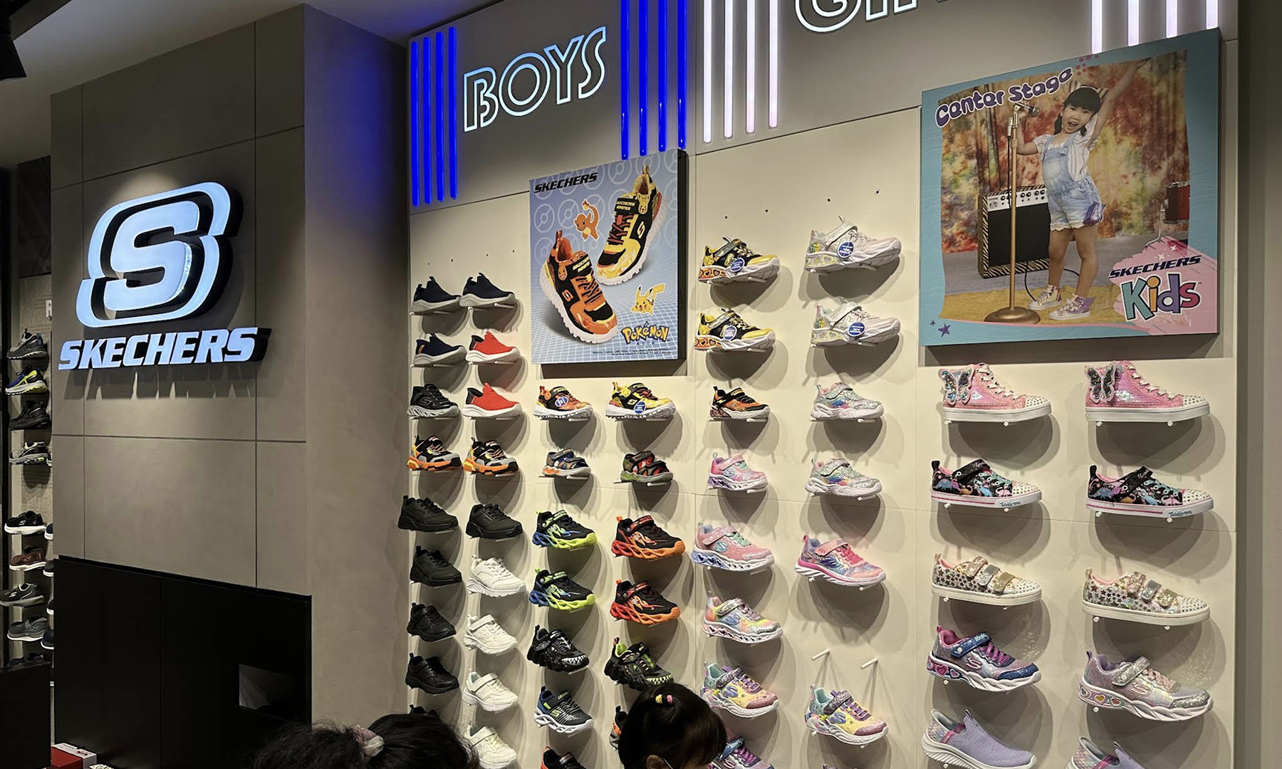 Skechers footwear collection interior at 313 Somerset