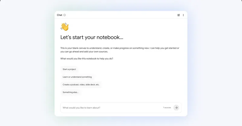 Google NotebookLM обновился до Gemini 3.5: теперь ищет источники и запускает код в облаке
