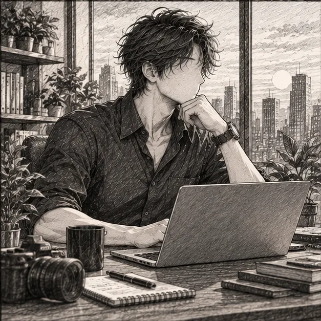 A Pause at the Desk