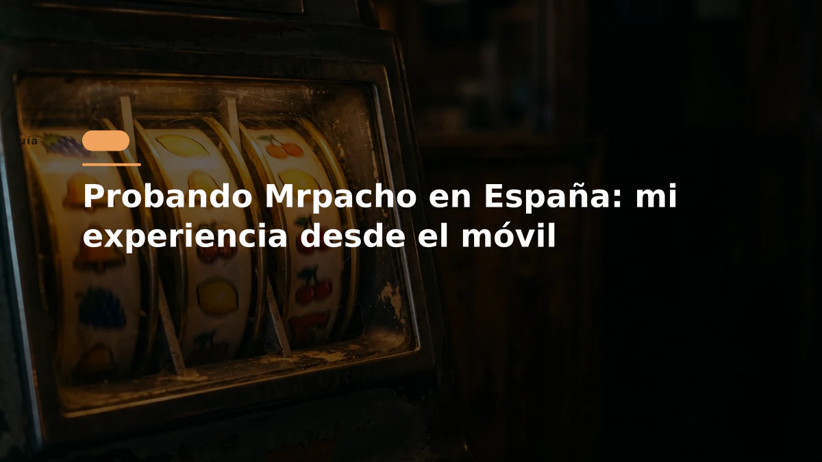 Probando Mrpacho en España: mi experiencia desde el móvil