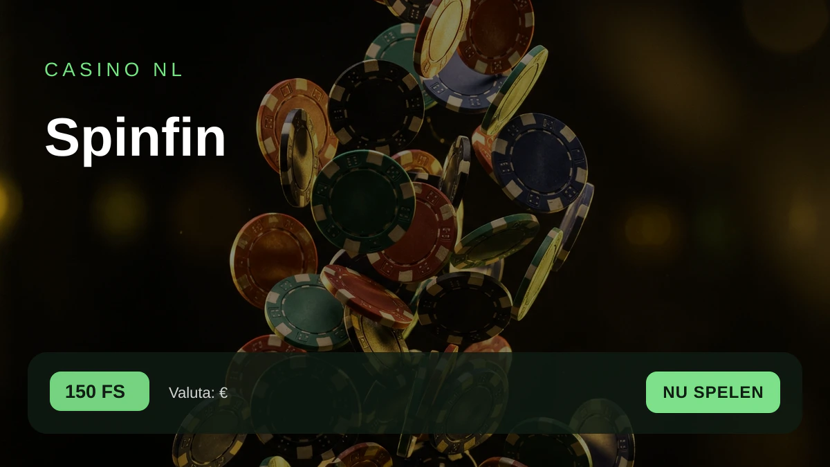 Spinfin casino — welkomstbonus 100% match bonus tot €2.000 + 150 FS, betalingen: Visa, Mastercard, Skrill, Neteller, Paysafecard