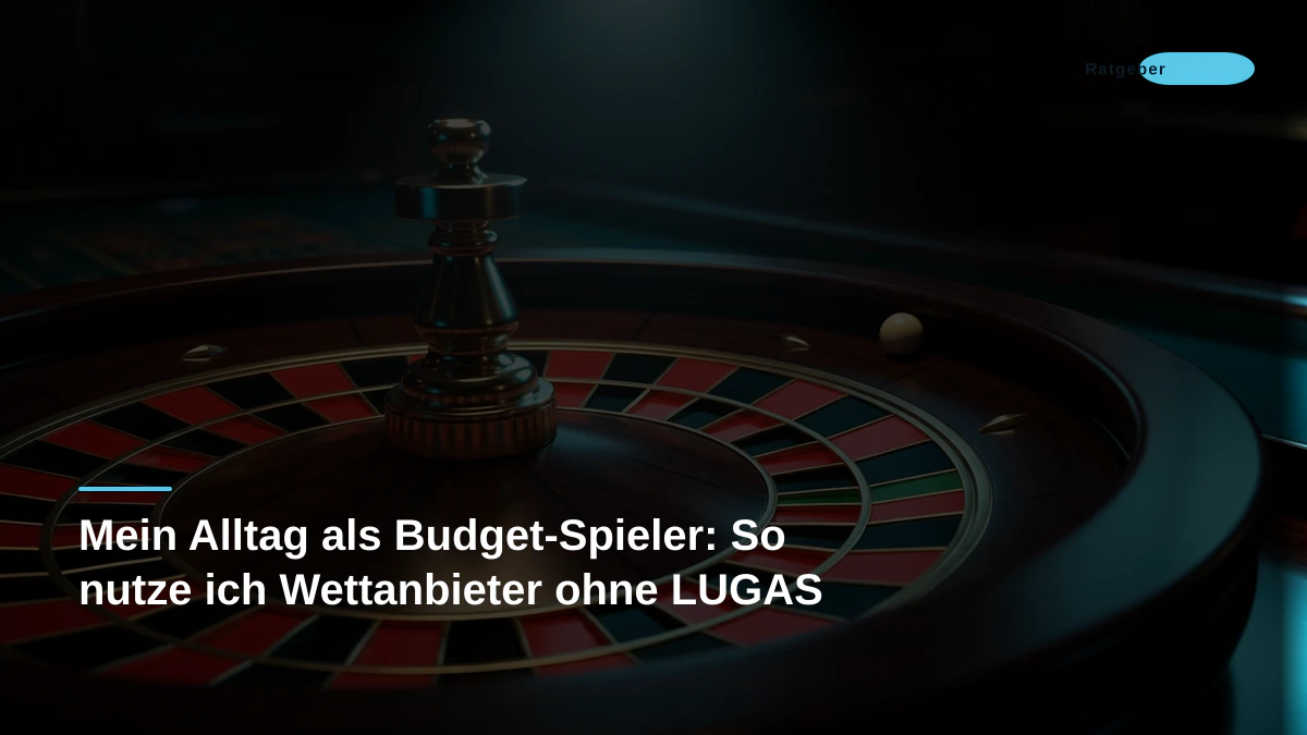 Mein Alltag als Budget-Spieler: So nutze ich Wettanbieter ohne LUGAS