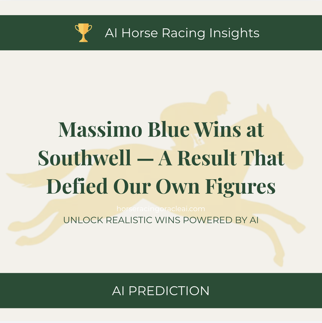 Massimo Blue Wins at Southwell — A Result That Defied Our Own Figures