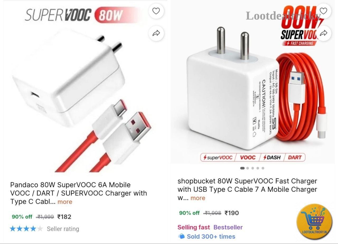 80w Supervooc Fast – Just ₹182 | Loot Deal