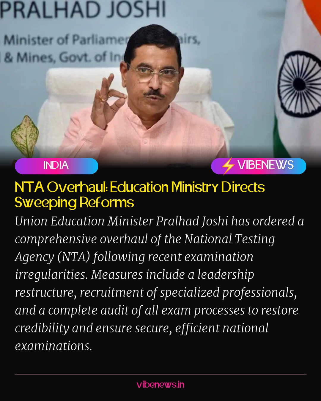 NTA Overhaul: Education Ministry Directs Sweeping Reforms