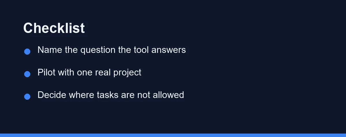 Checklist