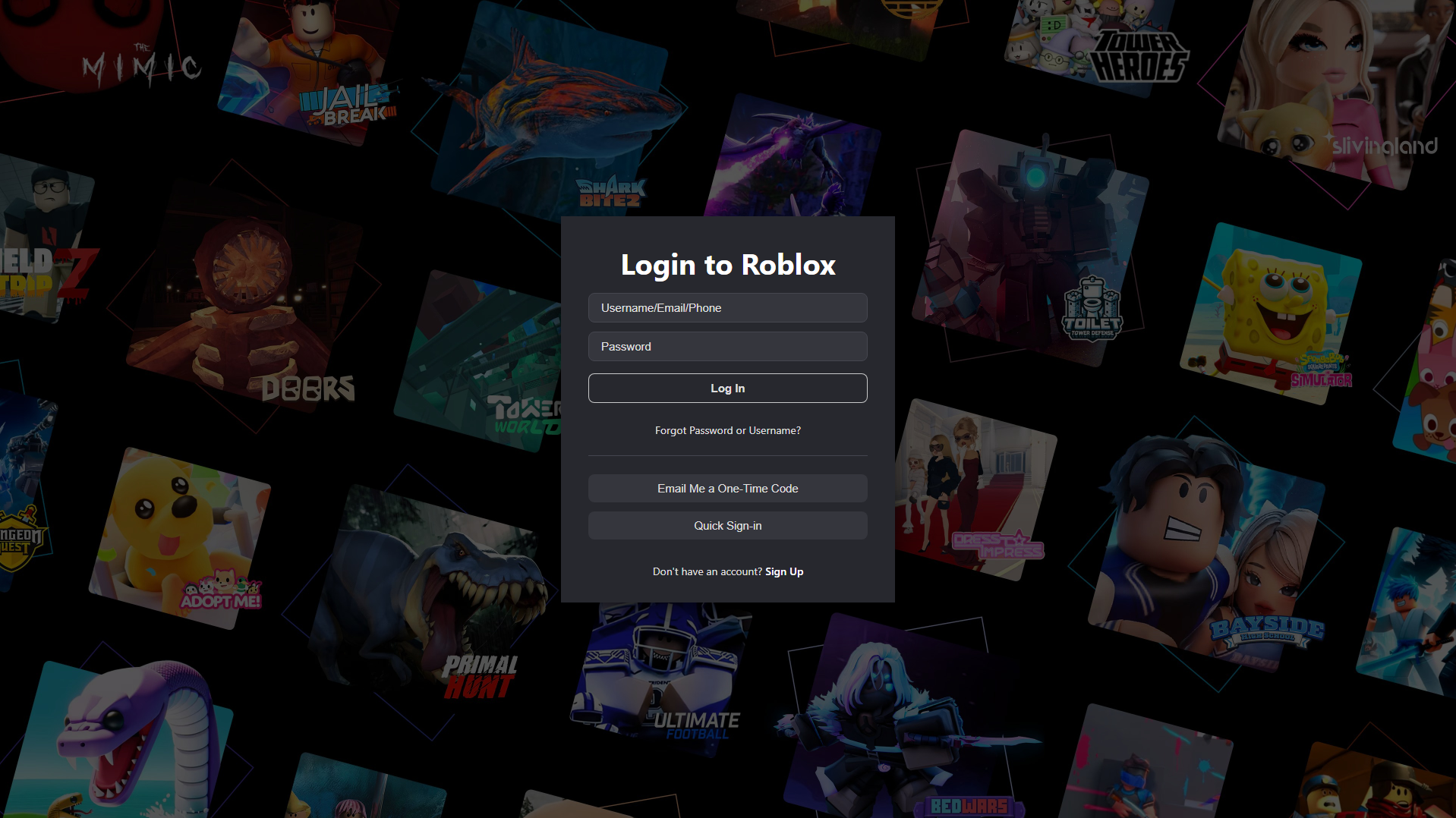 Screenshot of roblox-login-user.github.io