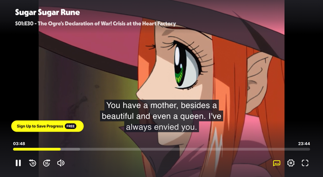 You have a mother, besides a beautiful and even a queen. I've always envied you.