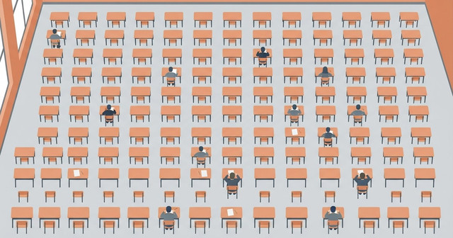 기사 필기 접수자의 38%는 시험장에 오지 않았다, 접수자 기준 합격률은 28% 안내 이미지
