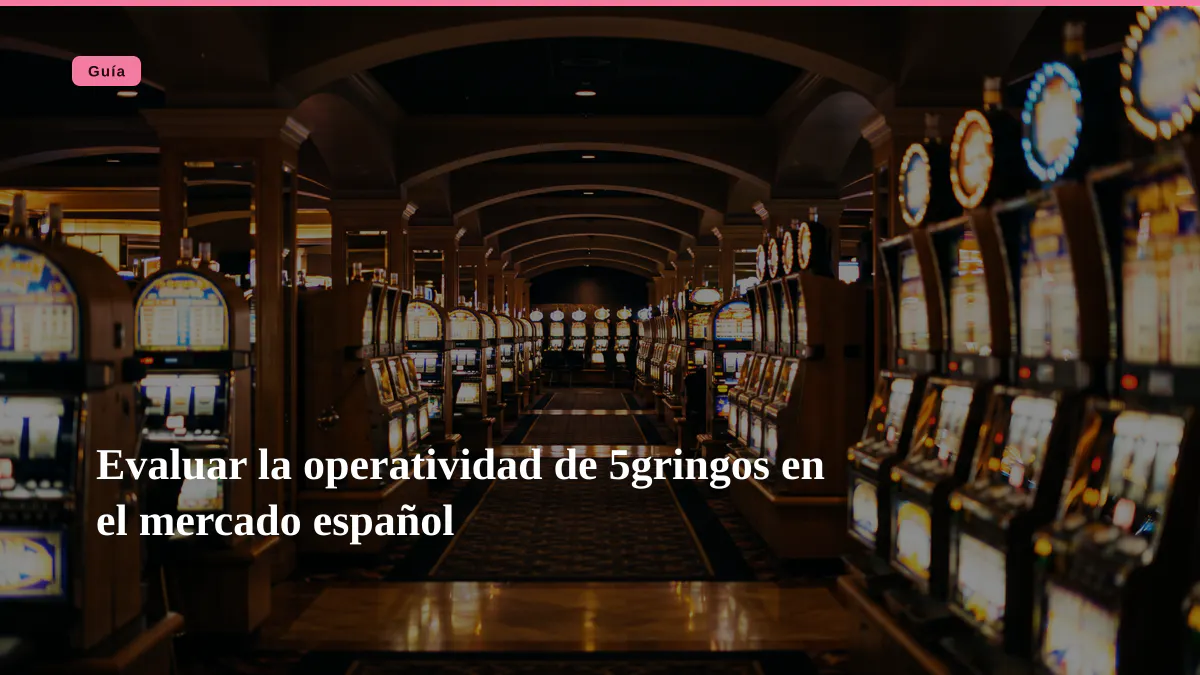 Evaluar la operatividad de 5gringos en el mercado español