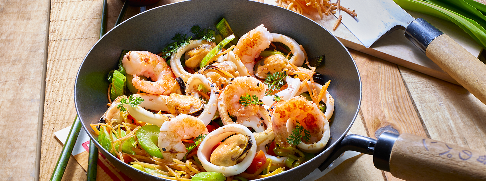 Photo de Wok Fruits de Mer