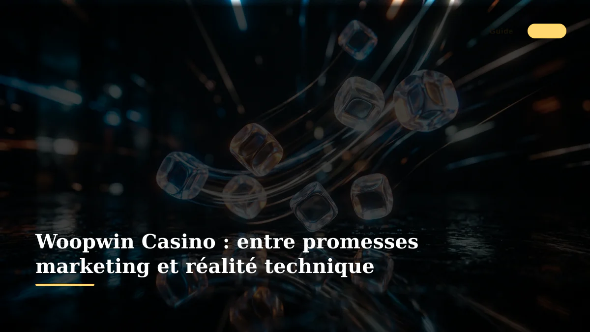 Woopwin Casino : entre promesses marketing et réalité technique