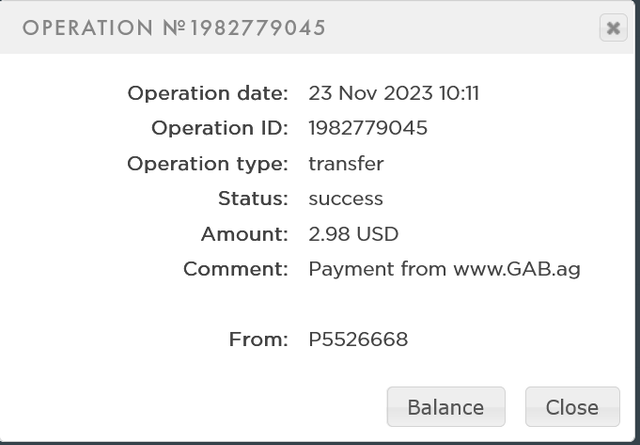 payment