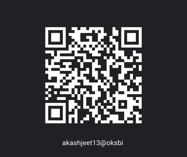 Any support will be appreciated. :)
Scan the qr code or send your blessings to my UPI id akashjeet13@oksbi